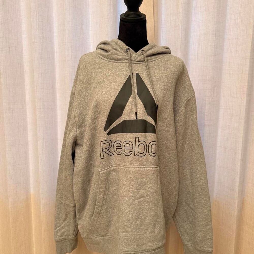 Reebok Men's Grey Hoodie